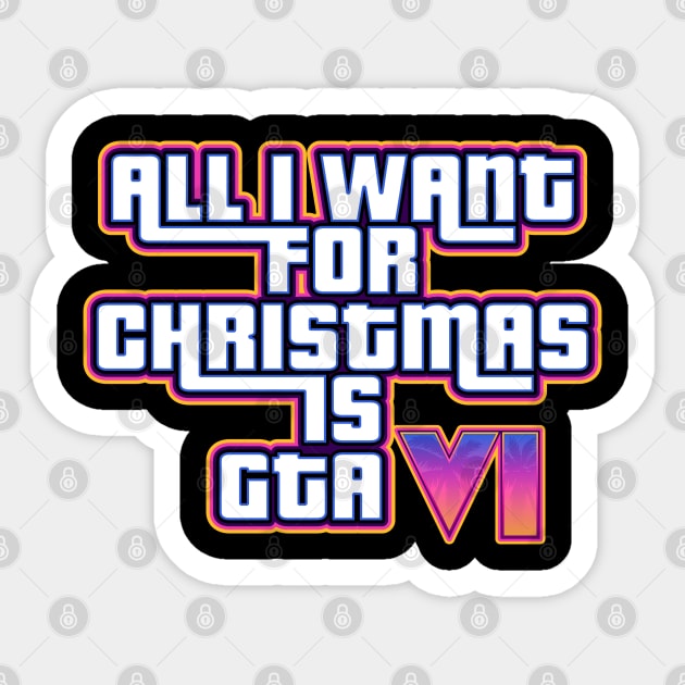 All I want for Christmas Sticker by technofaze